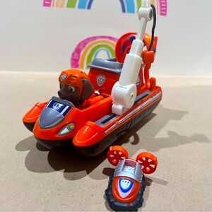 Paw Patrol Orange and White Action Hover  Vehicle with Zuma  Figure